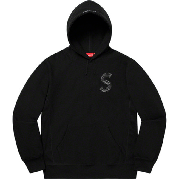 Supreme S Logo Hooded Sweatshirt Brown L
